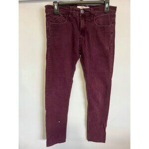 Slim Fit Women's Jeans in Deep Wine
